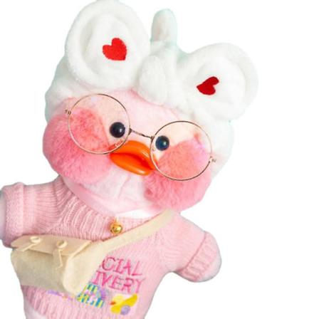Plyschleksak 30cm Liten Gul Ankadocka Lala Fanfan Anka