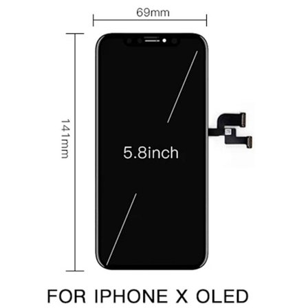 OLED LCD & Peksk rm Digitizer AAA+++ iPhone X