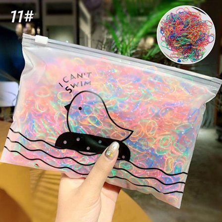 1000st Gummihårband Scrunchie - spot sales