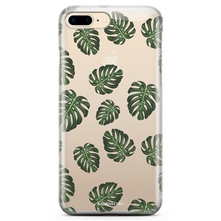 Bjornberry iPhone 7 Plus TPU Skal - Monstera Mönster