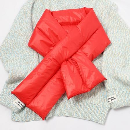 Solid vintersjal för damer varm bomullssjal RÖD Red