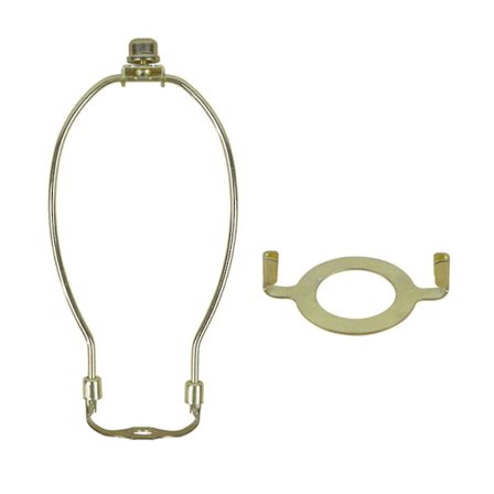 8 tommers DIY finial belysningstilbehør harpebrakett lampeskjermholder hornramme, 11 (begrenset utgave)