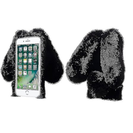 Kaninformet Varm Pels TPU Mobiltelefon Etui Til Iphone Se (2020)/se (2022)/8/7 4.7 Tommer - Hvid -xx