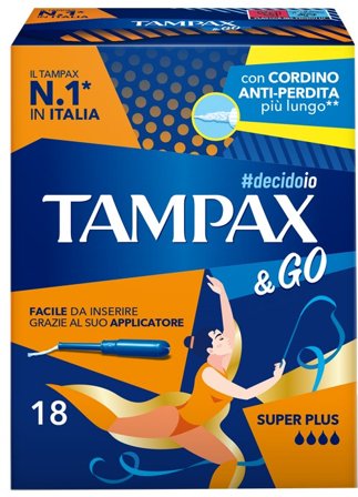 Tampax &go Super Plus 18 Pezzi