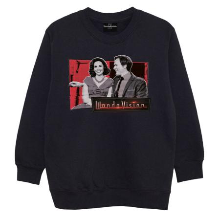 Wandavision Boys Sweatshirt 12-13 År Svart