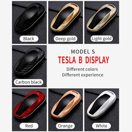 Ny ABS Carbon Fibe Car Remote Key Fuld Cover Case Shell Til Tesla Model 3 Model S Model X Car Smart Key Tilbehør Holder Fob