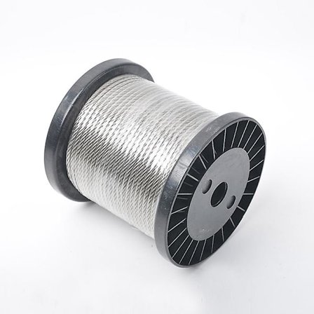 50m Wire Tau, Rustfritt Stål Flettet Wire Strandet Tau Vinylbelagt Flytau For Utendørs Klesline, Pergola (FMY)