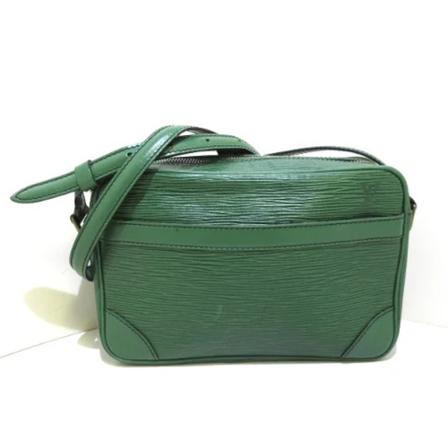Louis Vuitton Vintage, Pre-owned Leather Shoulder Bag Groen, Dames, Maat:ONE Size