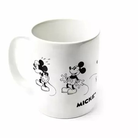 Disney Vintage Mickey Mouse Mug En Storlek Vit/Svart