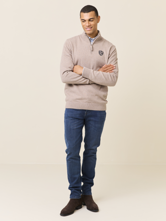 Jean Paul - Lucien zipneck - Herre - Brun - Gensere - S