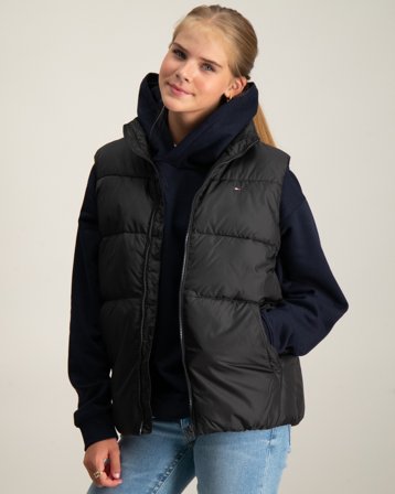 Tommy Hilfiger ESSENTIAL PADDED VEST Sort Veste Pige - Kids Brand Store