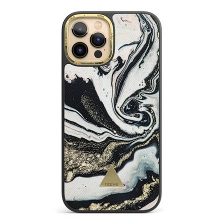 Naive iPhone 12 Pro Max Skal - Golden Swirl