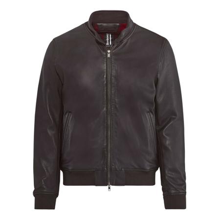 BomBoogie, Friz Leather Jacket Brązowy, Mężczyzna, Rozmiar: M