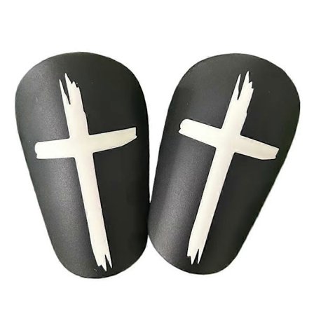 (Svart 12*7.8CM) 1 Par Leggskinn Ekstra Små Beskyttelsesutstyr Mini Leggskinn Fotball Leggskinn for Barn Gutter Jenter_xx