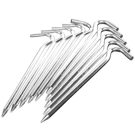 18 cm Långa Metall Tältpinnar Kraftiga Markpinnar Camping / Paviljong / Tält / Markiser, 10 Pinnar