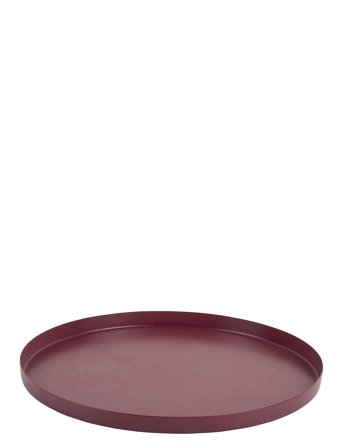 present time Tray Servir Round Extra Small - Burgundy - Ø 25 CM