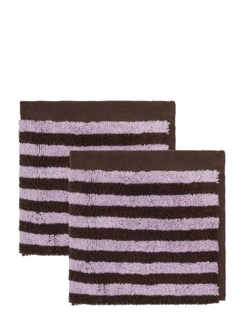 Raita Wash Cloth - Pack Of 2 Home Textiles Bathroom Textiles Towels & Bath Towels Face Towels Lilla OYOY Living Design*Betinget Tilbud