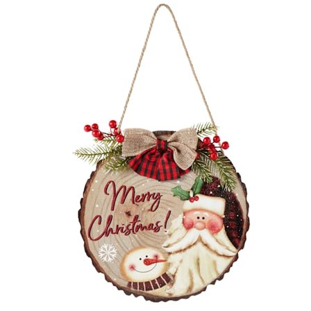 Juledekoration Træplade Buksbom Materiale 32*32*2cm Pakkestørrelse