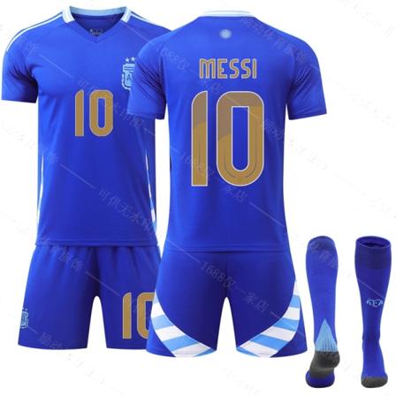 Jud- 2425 Copa America Argentina Fodboldtrøje 10 MESSI- Perfet 10 MESSI M