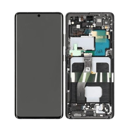 Original Samsung Galaxy S21 Ultra LCD Skärm - Phantom Black