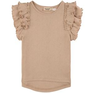 Kids - MarMar Copenhagen Doe Tavora Frill T-shirt - All in ones - 92 cm (1,5-2 Years) - Beige