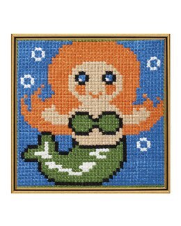 Stickpackung Straminbild Meerjungfrau - Permin