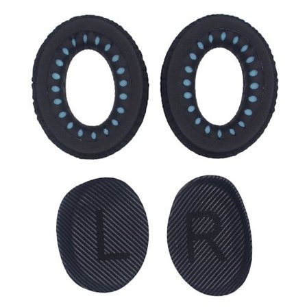 JZF-526 1 pari Bose QuietComfort 35 -kuulokkeiden korvaavia verkkokangas korvapehmusteita - Musta