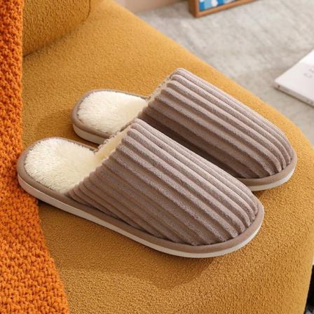 Fluff Tofflor Varma Tofflor Innetofflor Kaffe 44-45 (insida 28cm)