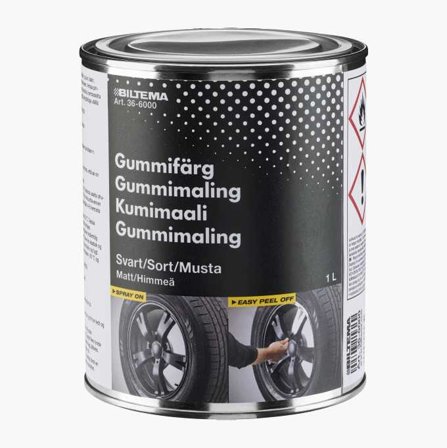 Gummifärg på burk 1 liter - Biltema