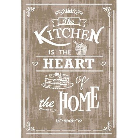 Keittiön matto - Mani Textile - KEITTIÖ - Beigen - 50x80cm - Liukumaton - Konepestävä