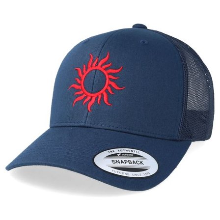 Tattoo Collective - Blå trucker Keps - Sun Navy Trucker @ Hatstore