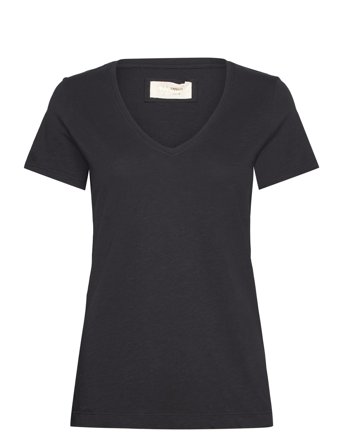 MOS MOSH Mmarden Organic V-Ss Tee - Black - L