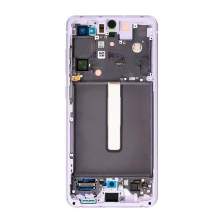 Komplett Block Galaxy S21 FE LCD-pekskärm Original Samsung lila