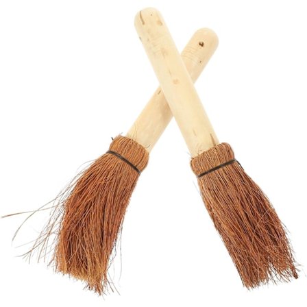 Kokospalmebørstesett Oppvaskbørste for Gryter i Støpejern og Stål