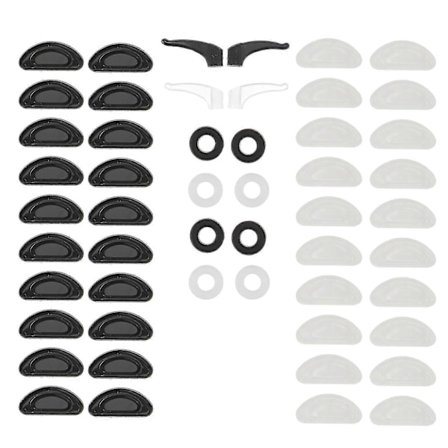 1 set Silmälasien Nenätyyny Kiinnike Liukumaton Silmälasien Jalat Nenätarra Musta