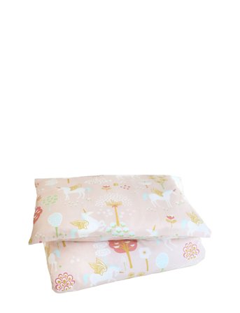 Majvillan True Unicorns Pink Junior Bed Set 100X130 Cm - Pink - 100X130CM