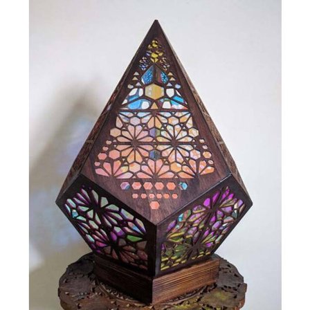 Bohemian mosaik stjernehimmel gulvprojektioner lampe bord seng