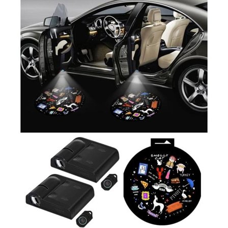 IC 2 ST Bil Dørlys Logo Projektor til Venner TV-Program Merchandise Bil Dørlys Velkommen Ghost Shadow Lampe Universal Trådløs