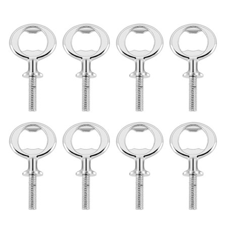 8-delt metallflaskeåpnersett, DIY håndverksølflaskeåpner, tom flaskeåpner