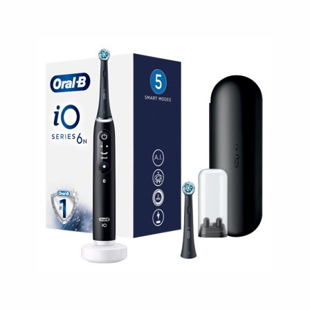 Oral-B iO6 Spazzolino Elettrico Ricaricabile Nero Con Custodia Da