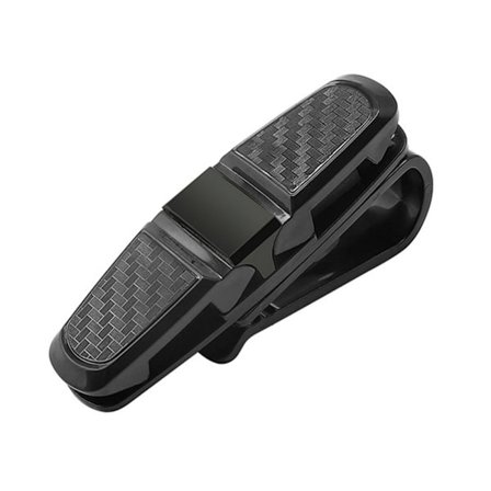 2STK Bilbrilleklemme Solbrilleholder SVART