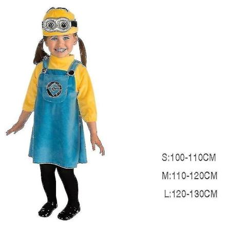 Anime Minion Full Family Cosplay Kostyme Gutt Jente Kjole Jumpsuits-Perfet girl M