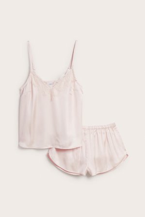 Kappahl | Piżama z satyny Różowy S | Różowy