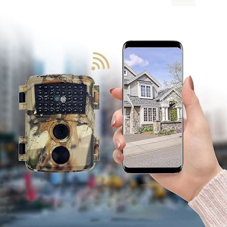 Riistakamera Metsästysvalvontakamera Yönäöllä, 12 megapikselin valokuva 1080p HD MP4 -video, villieläinten seurantaan kodin 