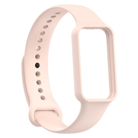 Amazfit Band 7 -kellon hihna ja suojus - Vaalea Pinkki