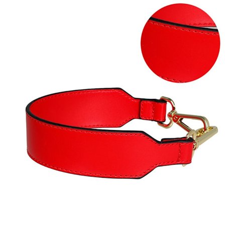 Læder håndtaske strop Firkantet clutch taske håndtag RØD