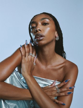 Jane Koenig Chunky Space Earring (Pair) - Gold - ONE SIZE