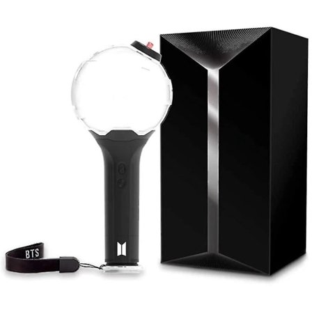 Kuuma tarjous edulliseen hintaan! Virallinen BTS Light Stick Ver.3, jossa 7 valokuvakorttia ja ilmainen lahja - Iloinen