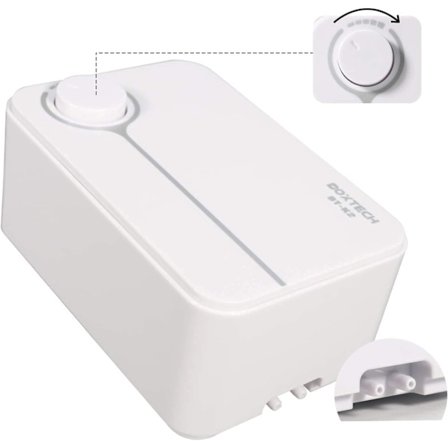 Ultratyst luftpump för akvarium, luftpumpen kan uppfylla de tre kraven, tyst, låg vibration och tillräckligt med syre (vit, 3 watt)