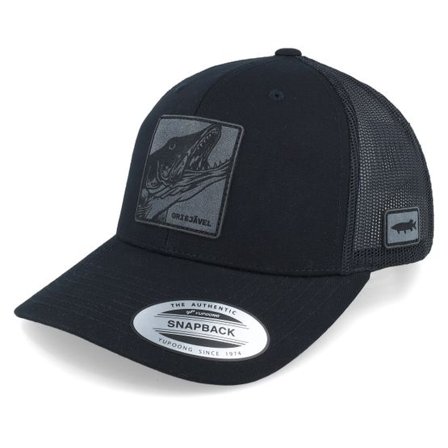 Skillfish - Svart trucker Keps - Grisjävel Laser Retro Black Trucker @ Hatstore